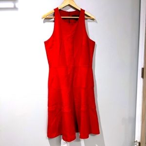 Banana Republic Red Tiered Dress